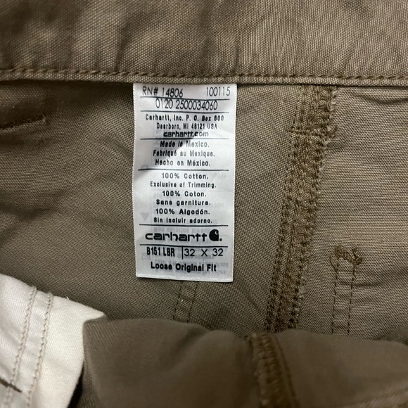CARHARTT Canvas Utility Work Pants 32 x 32 - Picture 3 of 7